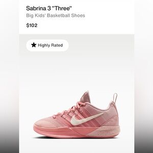 Nike Kids Pink and Cream Sneakers